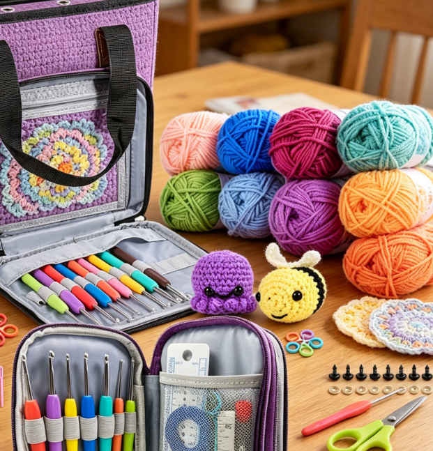 Deluxe Crochet Kit With Yarn And Tutorials Image 2