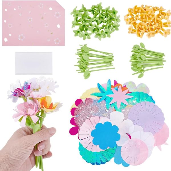 Fabric Flower Making Craft Kit, DIY Bouquet Accessories